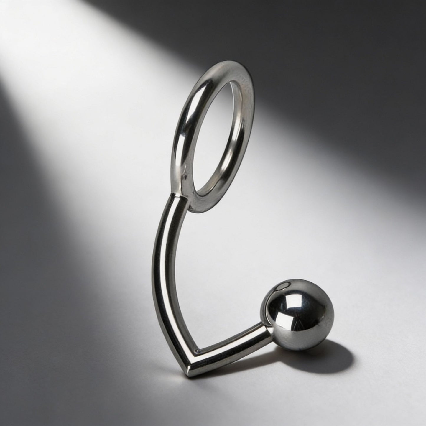 Stainless Steel Anal Intruder Cock Ring