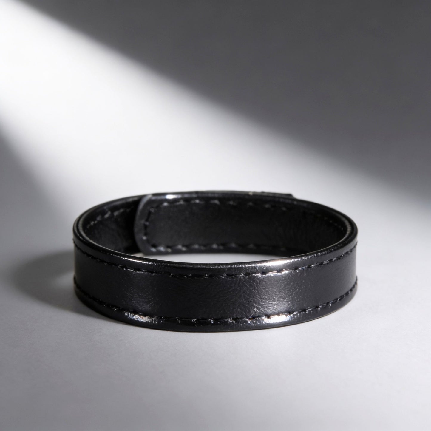 Leather and Velcro Cock Ring