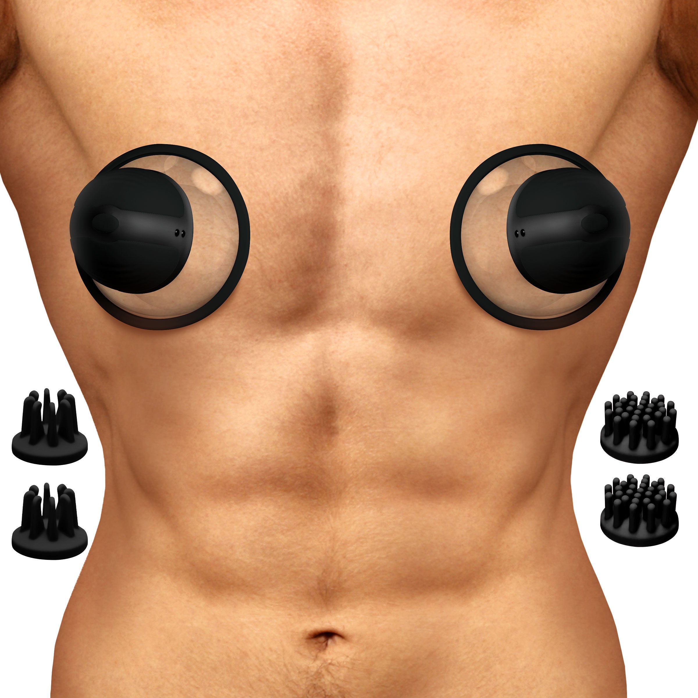 male nipple toy 10X Rotating Nipple Suckers with 4 Attachments – Boyzshop