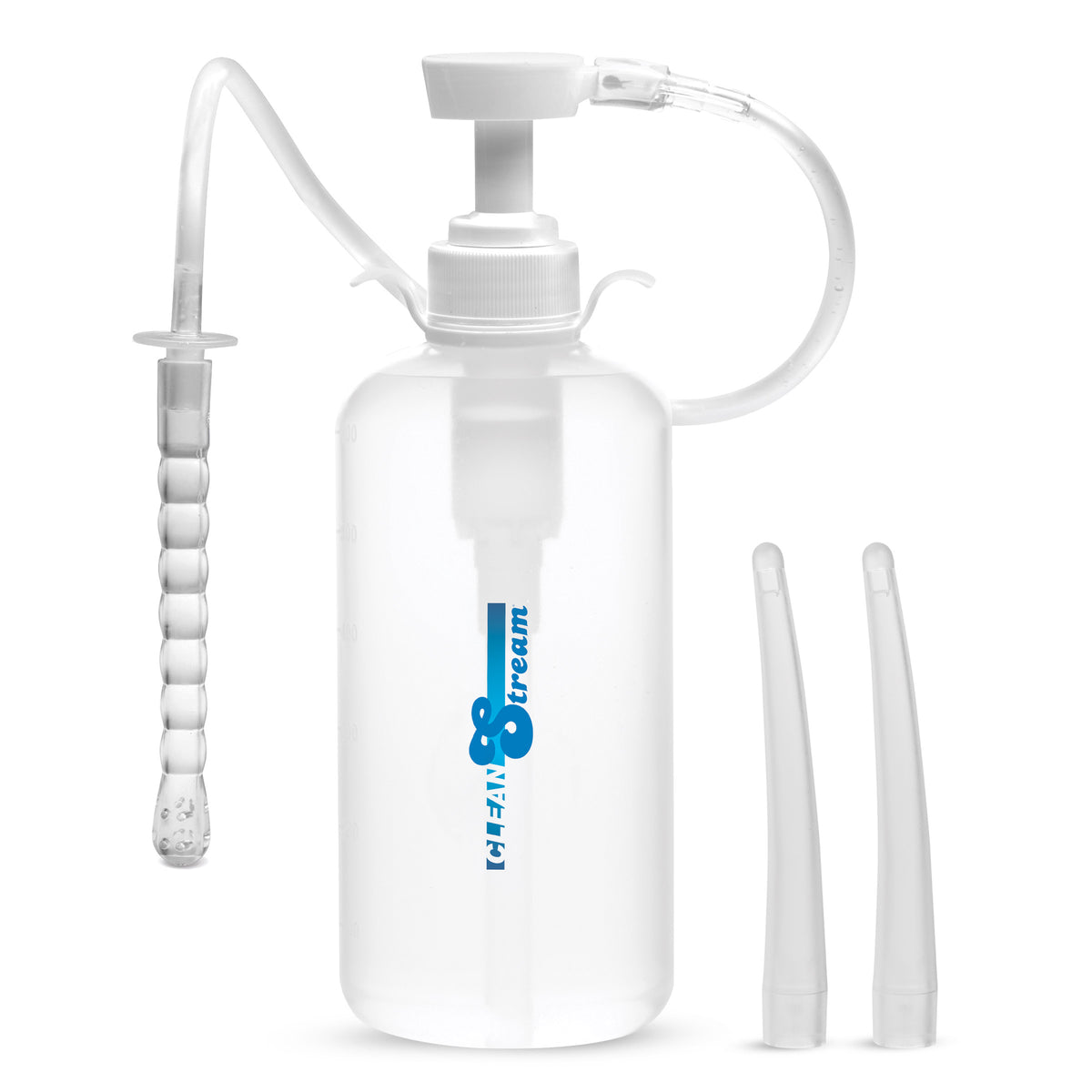 CleanStream XL Enema Bottle with 3 Attachments, a douche bag kit by CleanStream