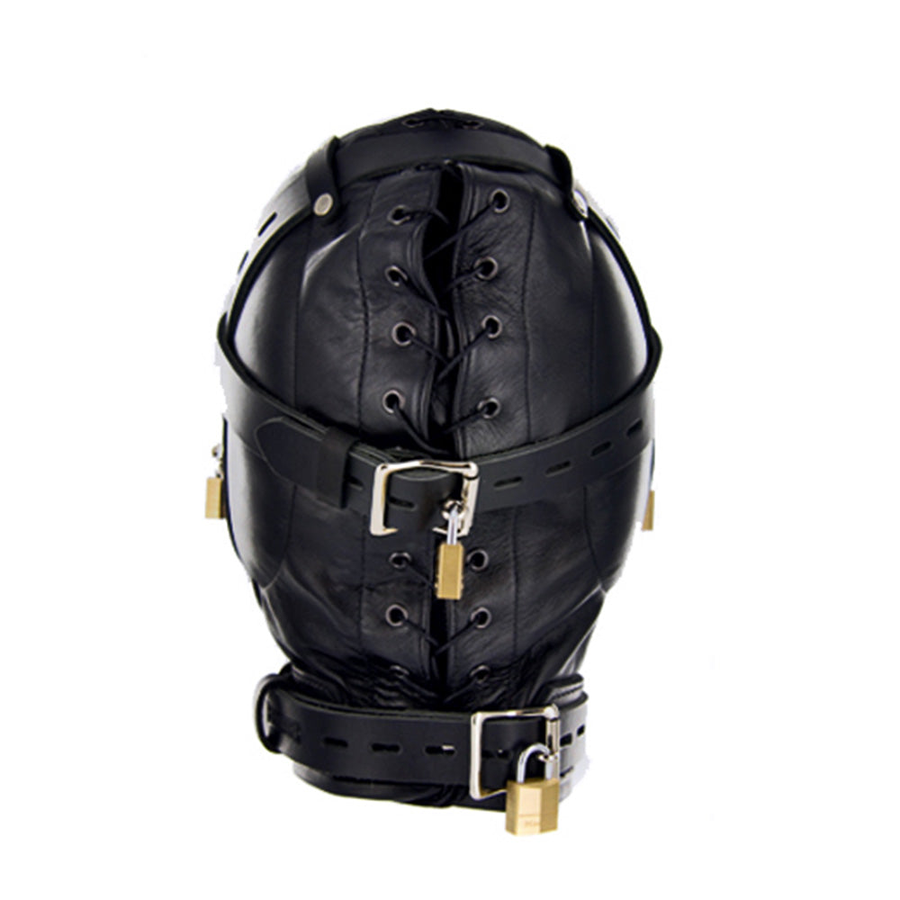 Premium Total Sensory Deprivation Leather Hood