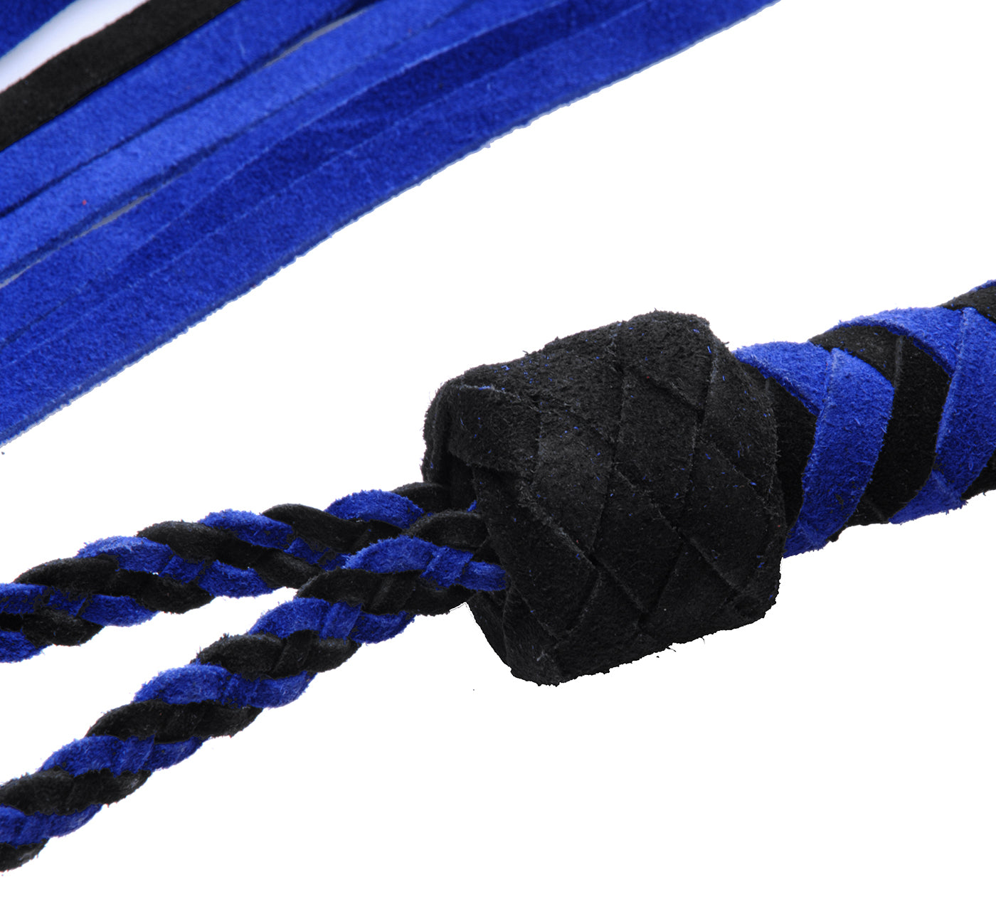 Suede Black and Blue Flogger