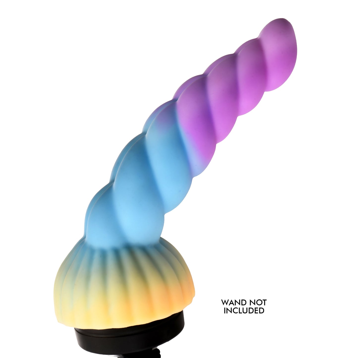 Rainbow pastel finish on the Unicorn Head wand attachment