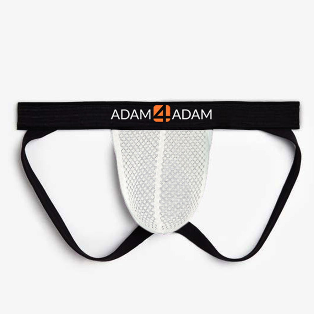 White Mesh Adam4Adam Jockstrap