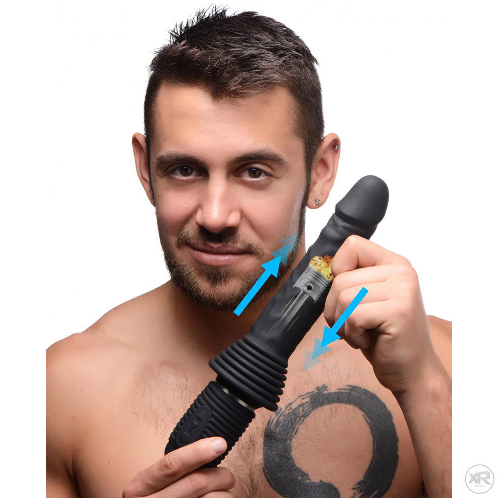10X Silicone Vibrating and Thrusting Dildo – Boyzshop