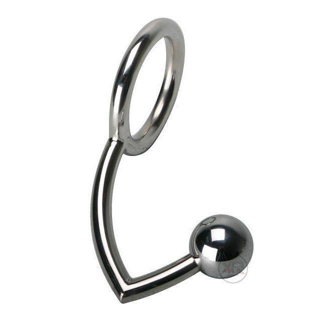 Stainless Steel Anal Intruder Cock Ring
