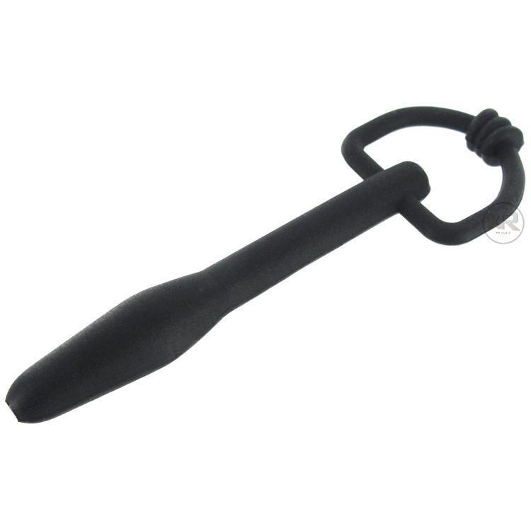 Silicone Cum-Thru D-Ring Penis Plug