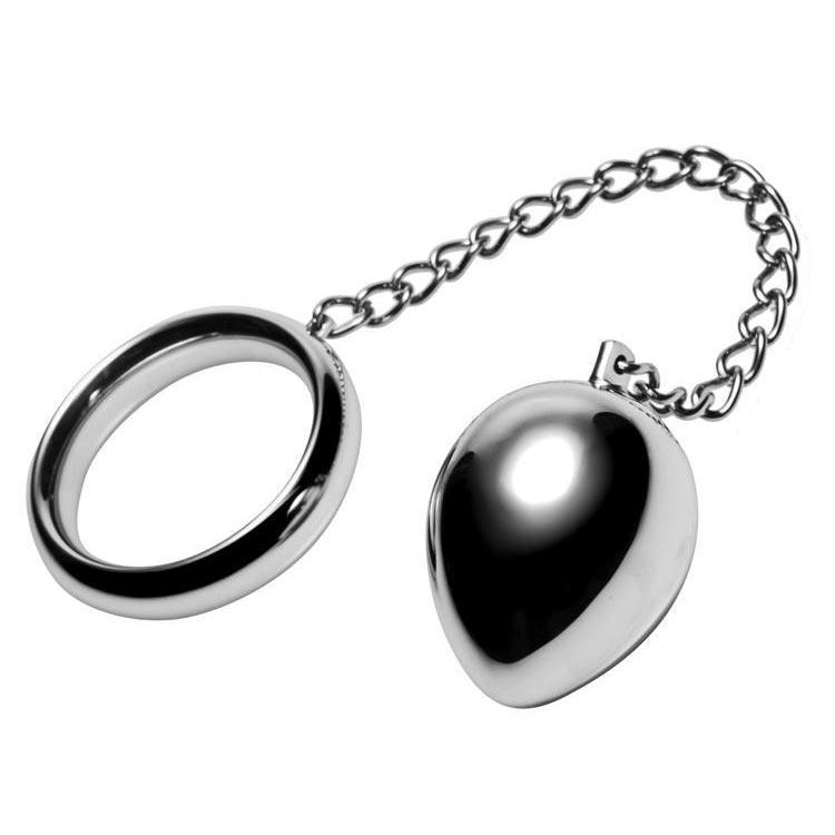 Stainless Steel Cock Ring and Anal Plug