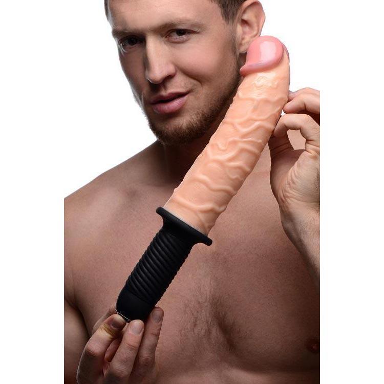 The Curved Dicktator 13 Mode Vibrating Giant Dildo Thruster Boyzshop The Curved Dicktator 13 Mode Vibrating Giant Dildo Thruster Boyzshop
