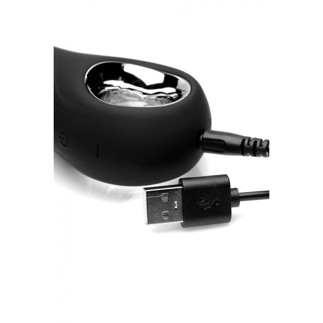 Dark Scepter 10X Vibrating Silicone Anal Beads