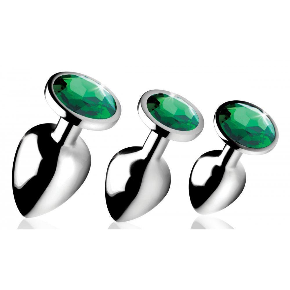 Emerald Gem Anal Plug Set Boyzshop Emerald Gem Anal Plug Set Boyzshop