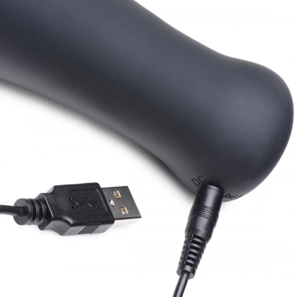 10X Vibrating Silicone Masturbator Stroker