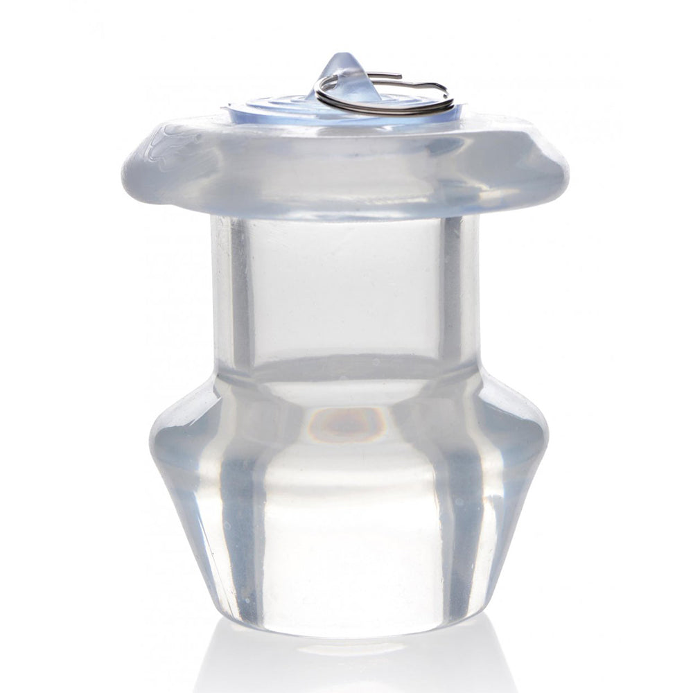 Ass Bung Clear Hollow Anal Dilator with Plug