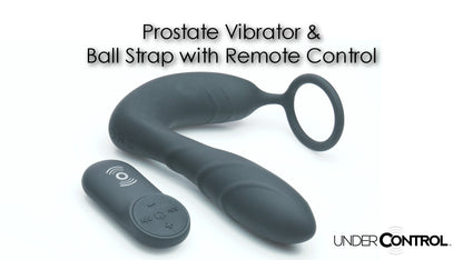 Silicone Prostate Vibrator and Strap with Remote Control