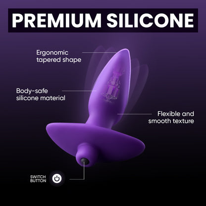 Aria Vibrating Silicone Butt Plug