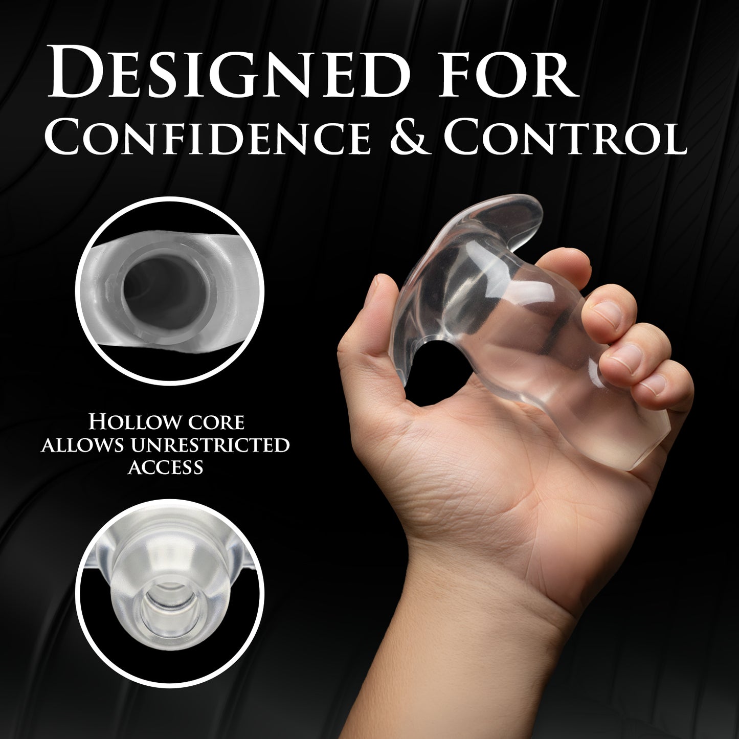 Clear View Hollow Anal Plug