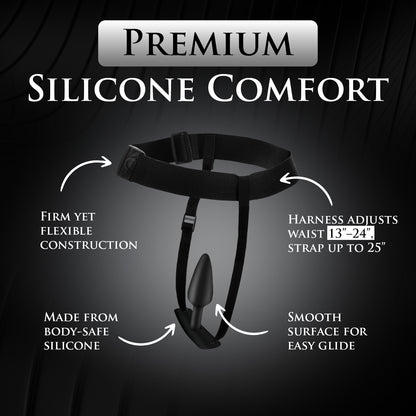 Bum-Tastic Trainer Set Silicone 3 Piece Anal Plug Set with Harness
