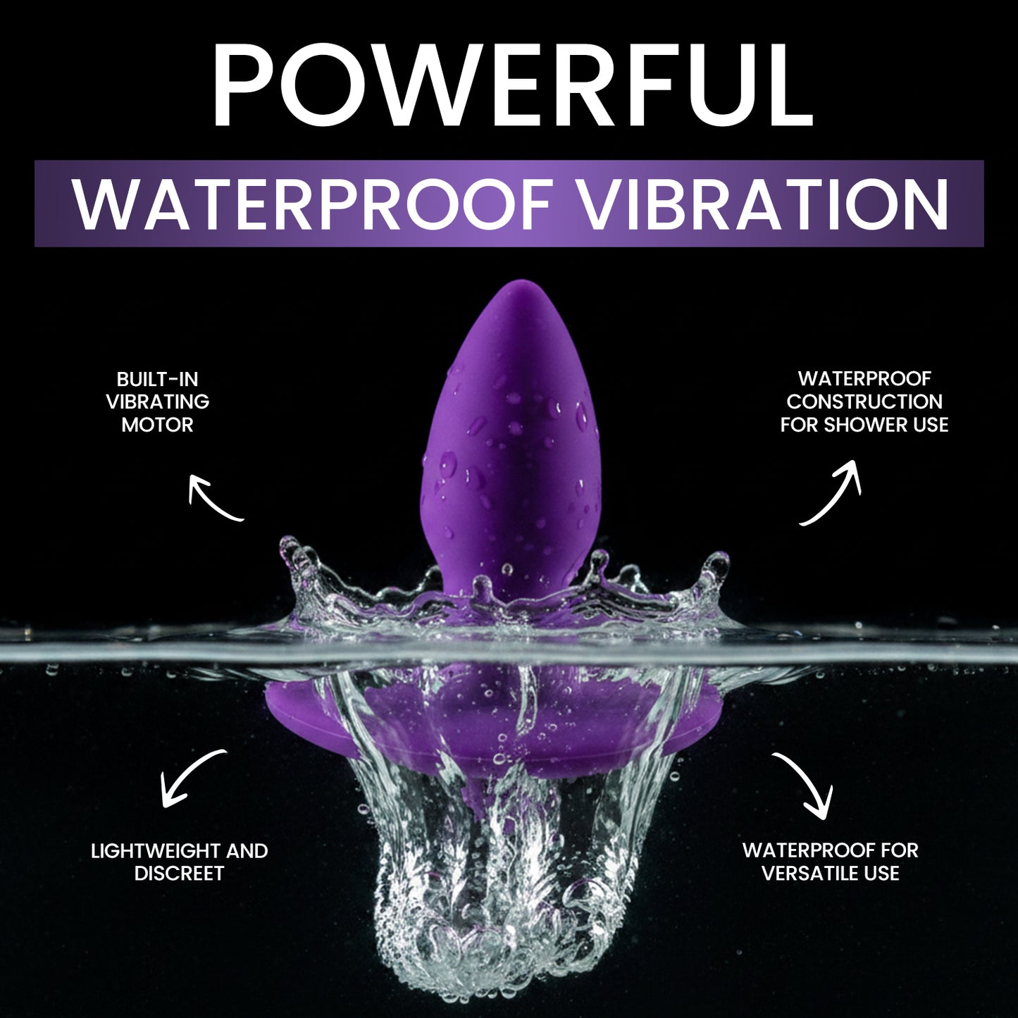 Aria Vibrating Silicone Butt Plug