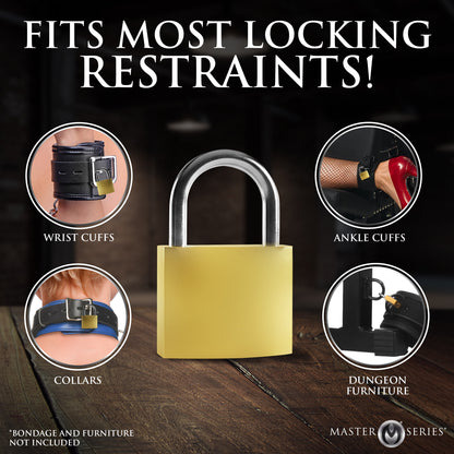 Contents of the 4 pack lock set for trust and gay restraint play