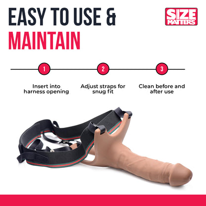 Hollow Silicone Dildo Strap-On