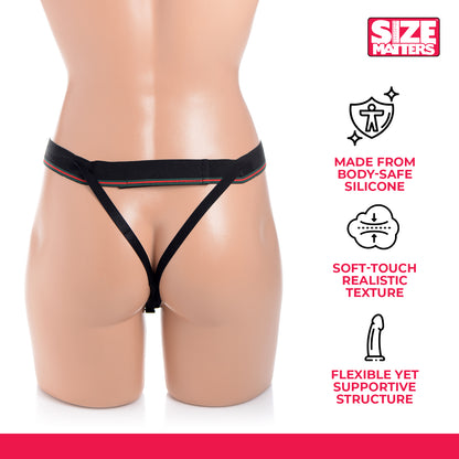 Hollow Silicone Dildo Strap-On