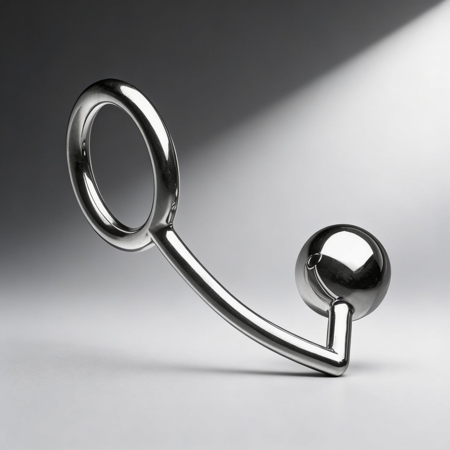 Stainless Steel Anal Intruder Cock Ring
