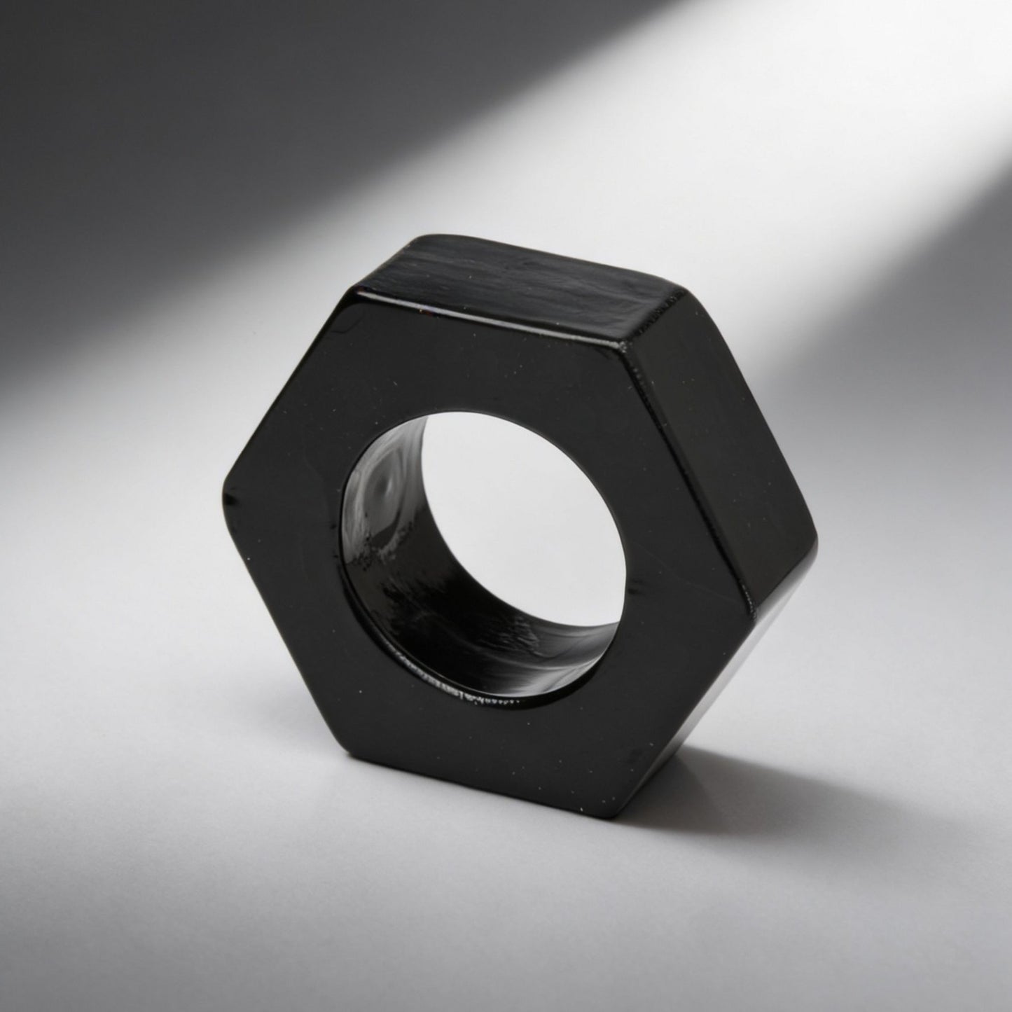 Black Hexnut Cock Ring