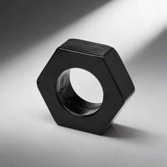 Black Hexnut Cock Ring