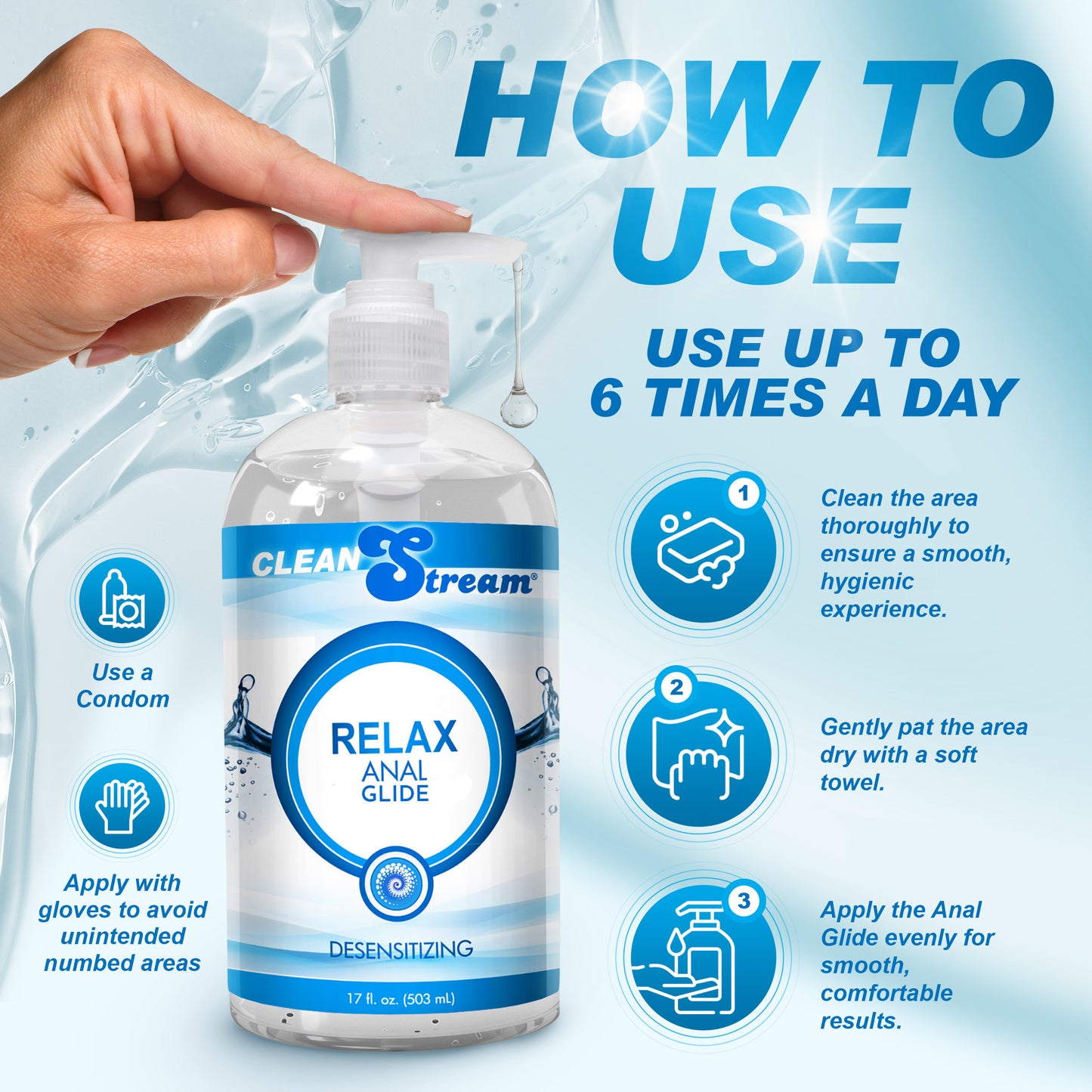 17oz Relax Lightly Desensitizing Anal Lube