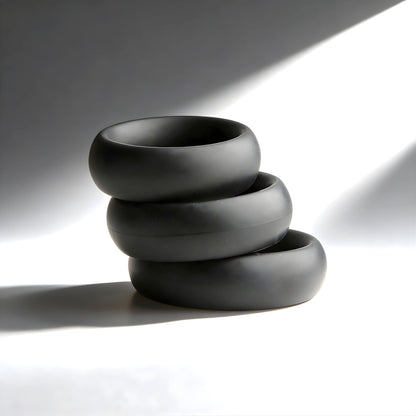 Fat Silicone Cock Ring 3-Pack