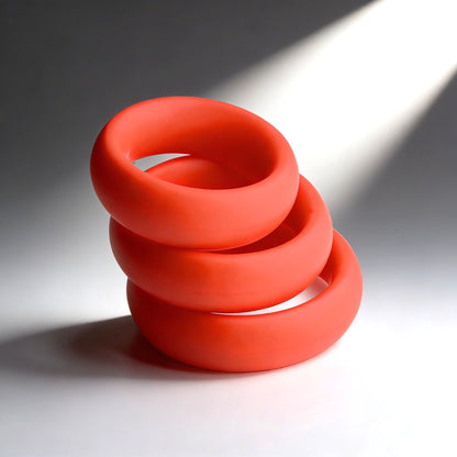 Fat Silicone Cock Ring 3-Pack