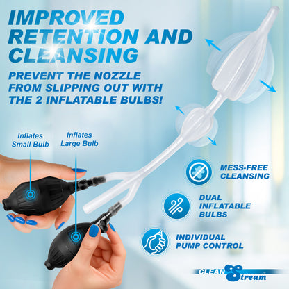The CleanStream Silicone Inflatable Double Bulb System