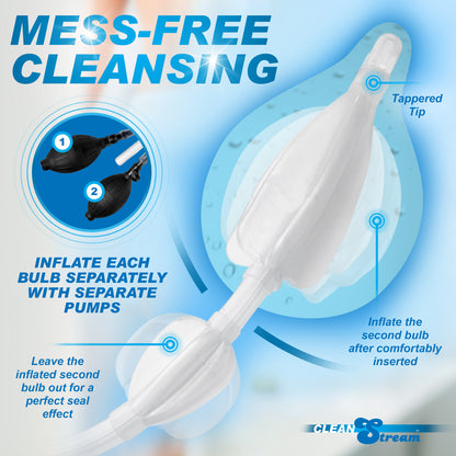 The CleanStream Silicone Inflatable Double Bulb System