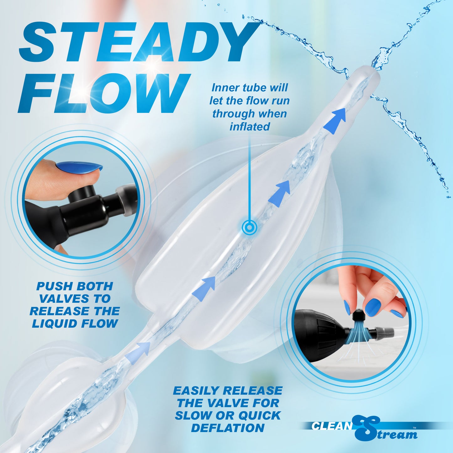 The CleanStream Silicone Inflatable Double Bulb System