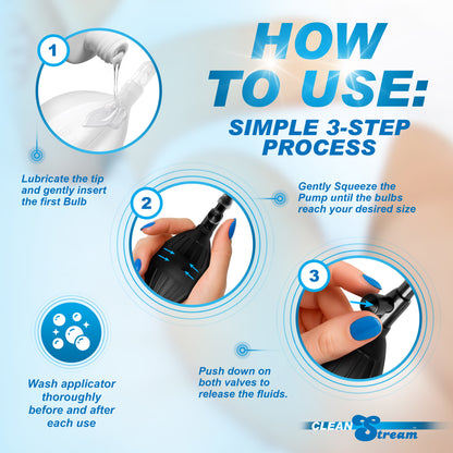 The CleanStream Silicone Inflatable Double Bulb System