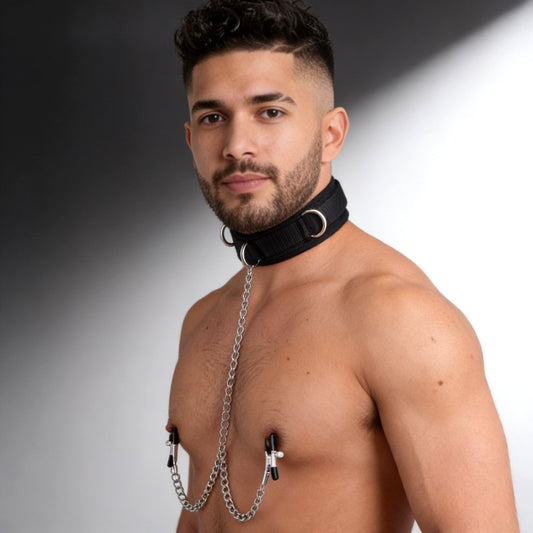Submission Collar and Nipple Clamps