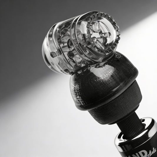 Black Vibra Cup Wand Attachment