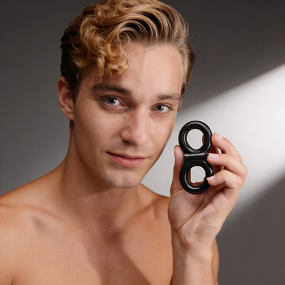 Vibrating Double Cock and Ball Ring