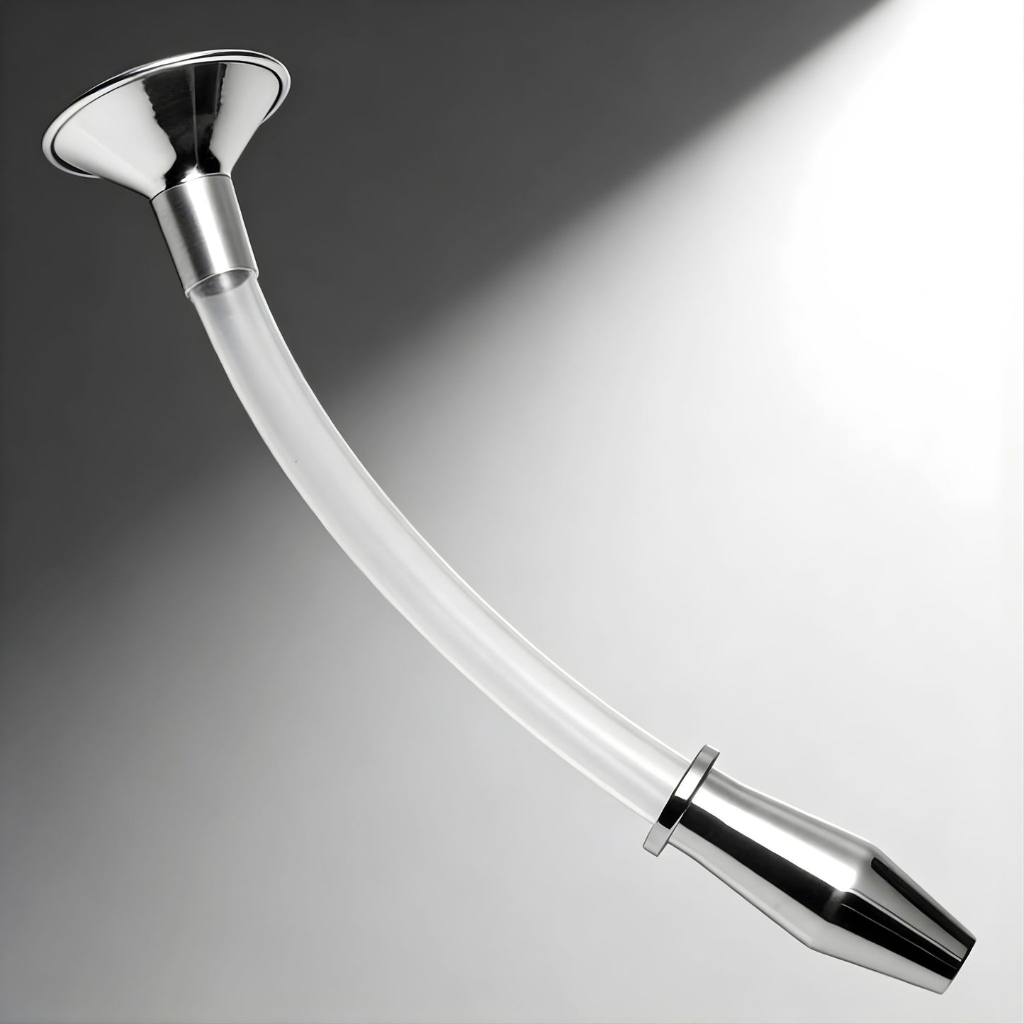 Stainless Steel Ass Funnel with Hollow Anal Plug