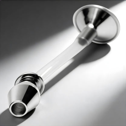 Stainless Steel Ass Funnel with Hollow Anal Plug