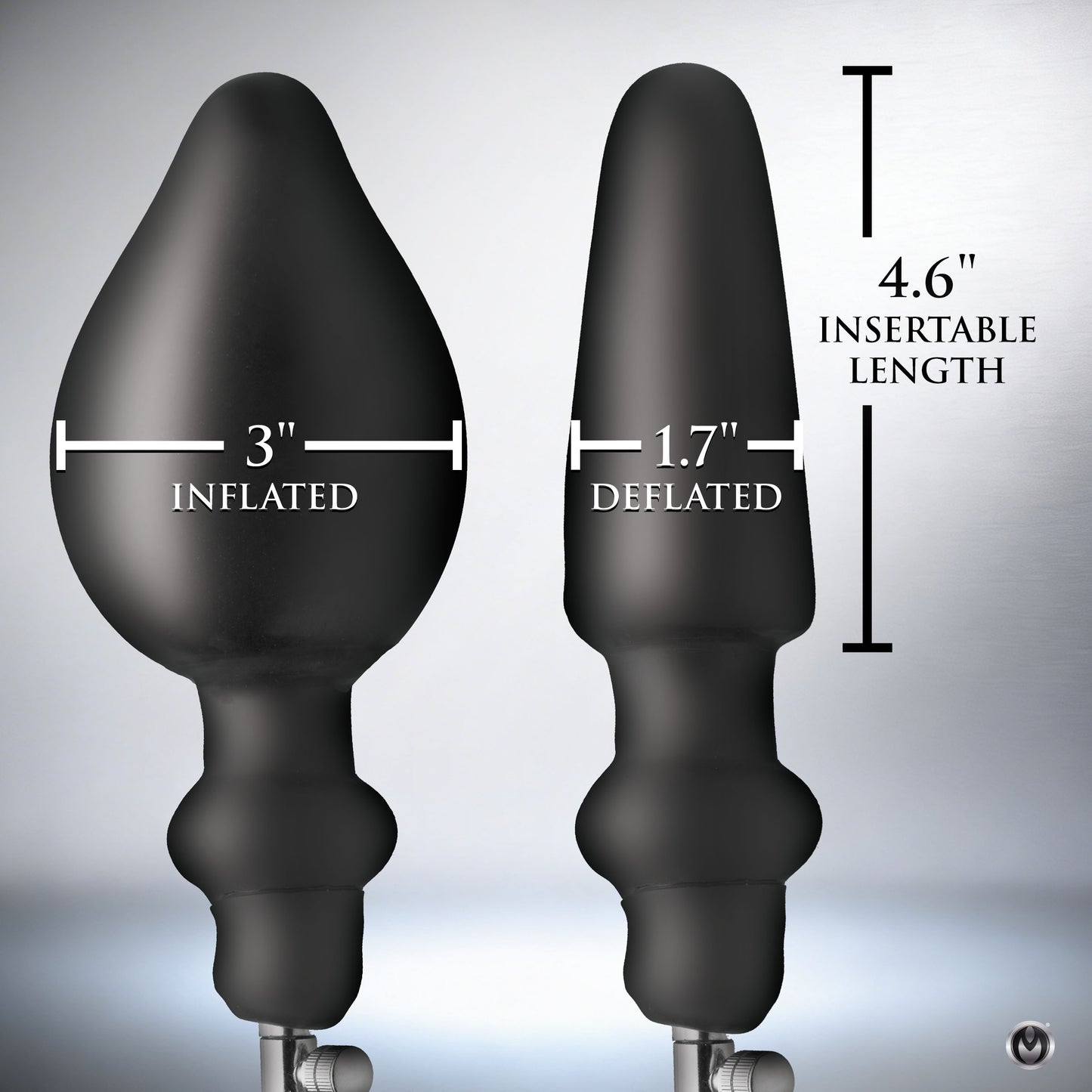 Expander Inflatable Anal Plug with Removable Pump