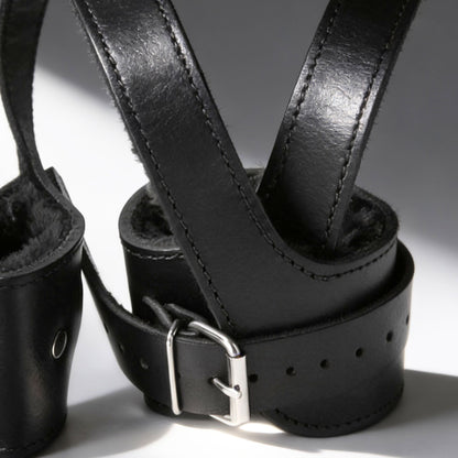 Suspension Set with Ring and Fur-Lined Cuffs