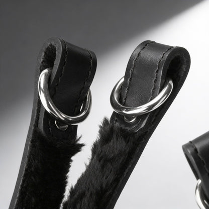 Suspension Set with Ring and Fur-Lined Cuffs