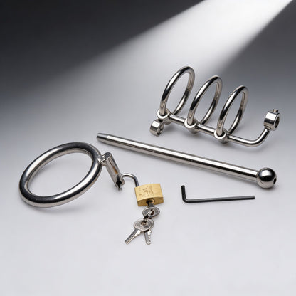Gates of Hell Stainless Steel Adjustable Cum Through Sound Cage
