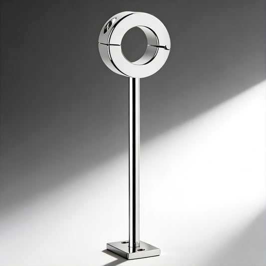 Locking Mounted CBT Scrotum Cuff with Bar