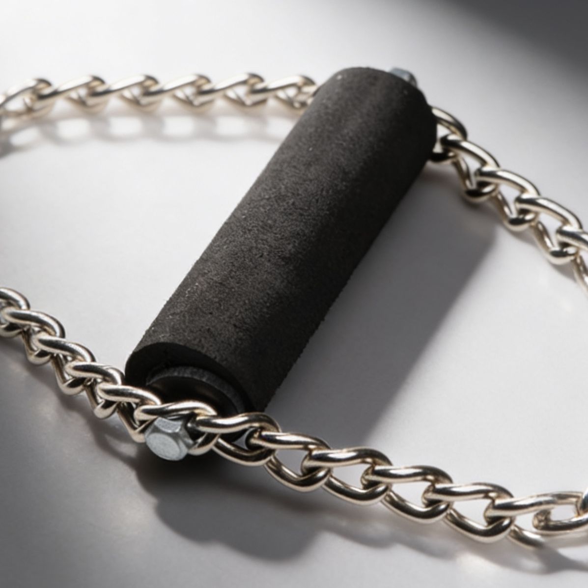 Fur Lined Nubuck Leather Suspension Cuffs with Grip