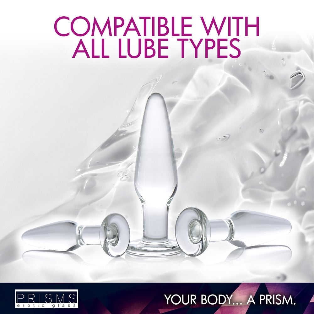 3pc Dosha Glass Anal Plug Kit Boyzshop 3pc Dosha Glass Anal Plug Kit Boyzshop
