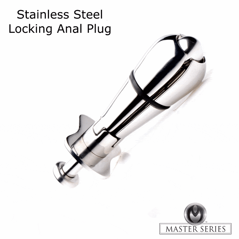 Stainless Steel Locking Anal Plug