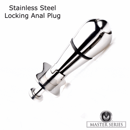 Stainless Steel Locking Anal Plug