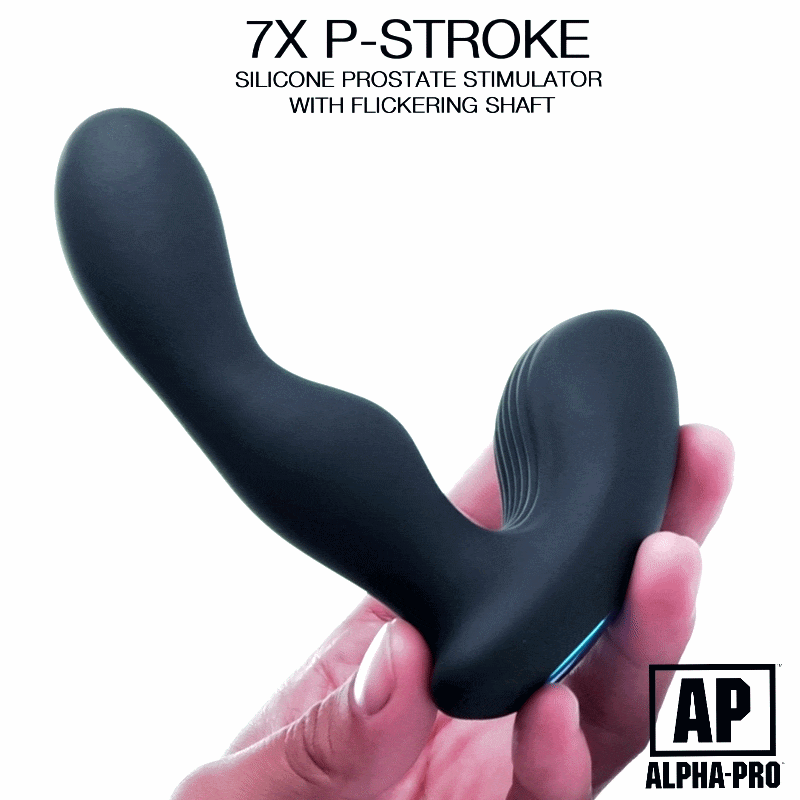 7X P-Stroke Silicone Prostate Stimulator with Stroking Shaft Boyzshop 7X P-Stroke Silicone Prostate Stimulator with Stroking Shaft Boyzshop